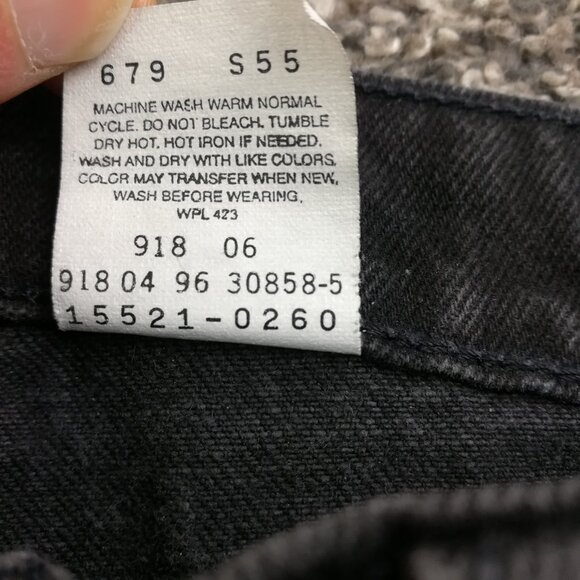 Vintage 1996 Levis Jeans 521 Tapered Leg High Rise Womens 12 Med 30x31 USA Made - Picture 4 of 11